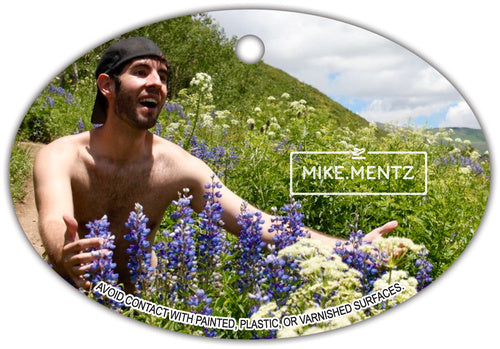 Man Embracing Wildflowers Air Freshener