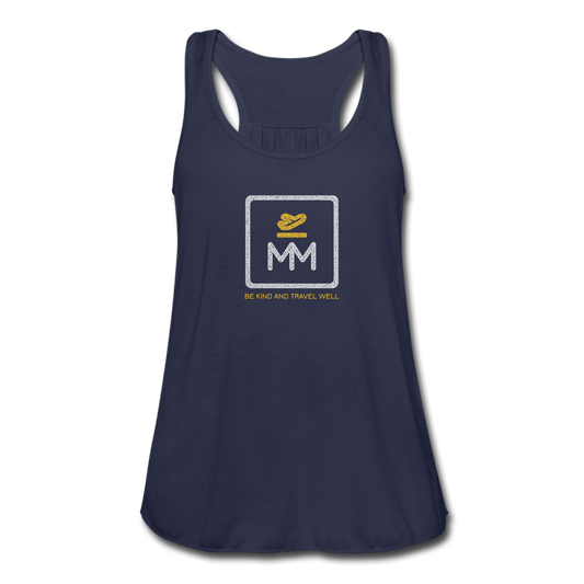 Women's Flowy Tank Top by Bella - navy