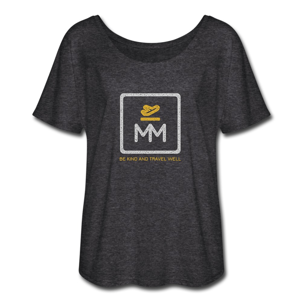 Women’s Flowy MM Icon Tee - charcoal gray