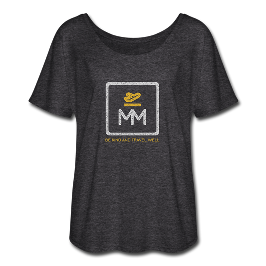 Women’s Flowy MM Icon Tee - charcoal gray